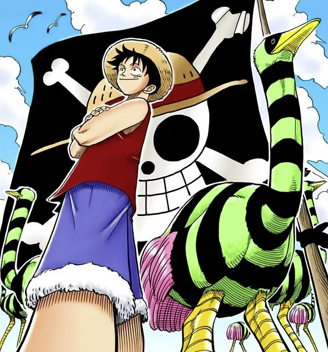 Couverture du chapitre 2, tome 1 de One Piece. Arc Romance Dawn, Saga East Blue. 